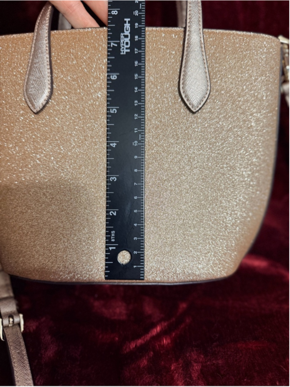 Kate Spade New York Gold Glimmer Satchel Crossbody NWOT - Picture 9 of 9